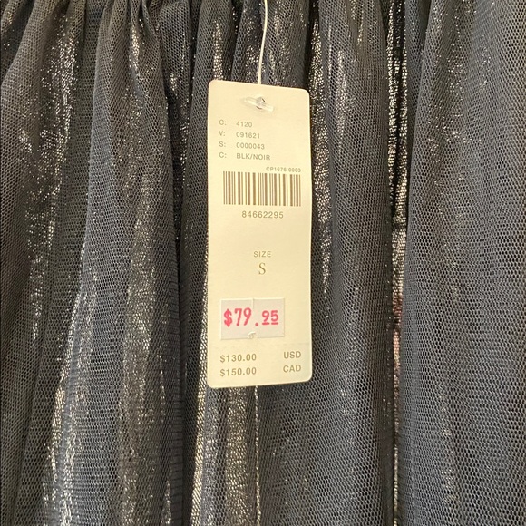 Anthropologie Black Sheer Maxi Skirt - Picture 3 of 5